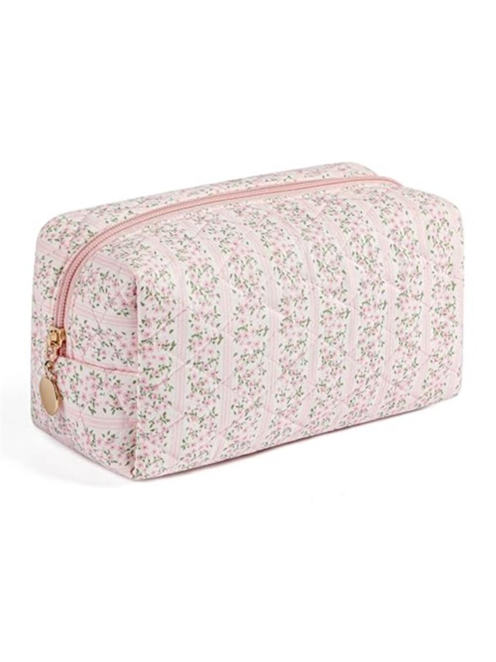 Floral Makeup Bag Travel Cosmetic Pouch Toiletry Organizer Zipper Storage